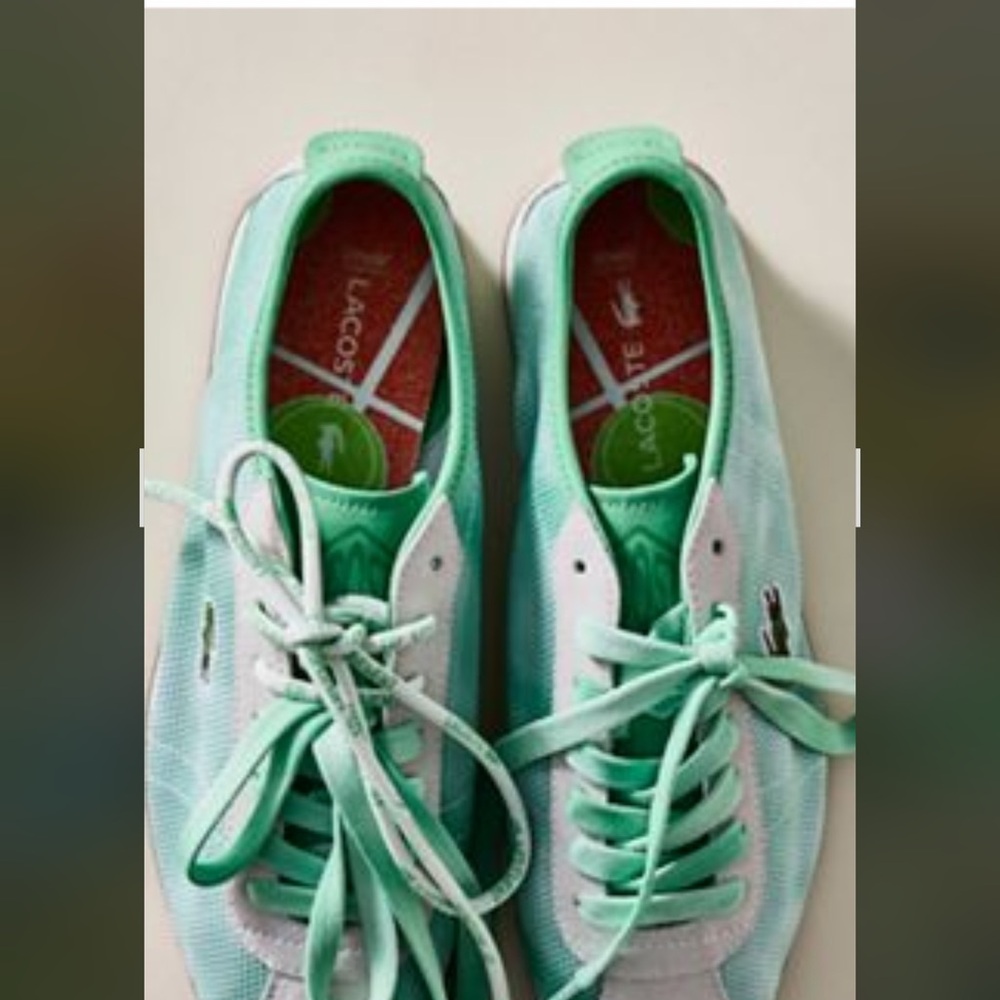 Lacoste Women's Mint Green Sneakers